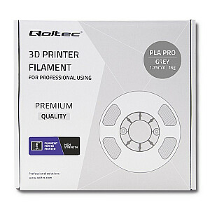 QOLTEC 3D filament 1.7mm 1 kg Grey