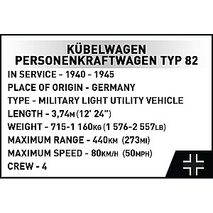 Блоки Kubelwagen vieglā automašīna 82. tips