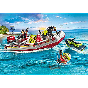 Playmobil Action Heroes 71464 Fire Boat ar ūdens motociklu