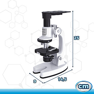Mikroskops ar eksperimentālo komplektu palielinājums 200x, 600x un 1200x CB47420