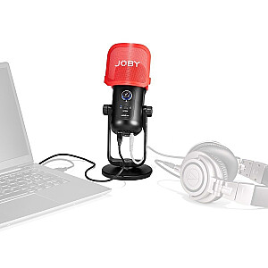 Mikrofons Joby JB01775-BWW melns, sarkans studijas mikrofons