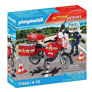 Playmobil Action Heroes 71466 Ugunsdzēsēju motocikls negadījuma vietā