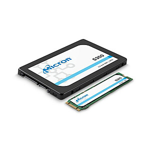 Disk Micron 5300 MAX 3,84 TB SATA 2,5 collu cietvielu diskdziņa MTFDDAK3T8TDT-1AW1ZABYYT (DWPD 5) paliktnis