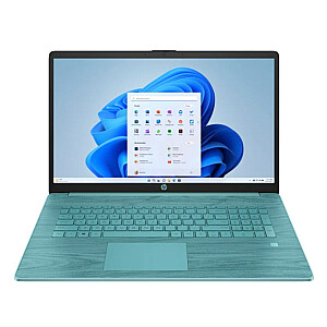 HP 17-cn0615ds QuadCore N4120 17,3" FHD AG IPS 8 ГБ DDR4 SSD256 UHD600 Cam720p BLKB BT 41Wh Win11 (РЕПАК) 2 года Seafoam/Repacked Repacked