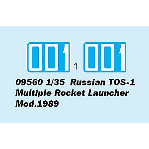 Пластиковая модель российской реактивной системы залпового огня ТОС-1.