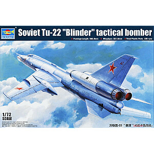 Bumbvedēja Tu-22K Blinder B plastmasas modelis.