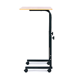 Klēpjdatora galds uz riteņiem, rakstāmgalds, kas piestiprināts pie dīvāna krēsla - brūns