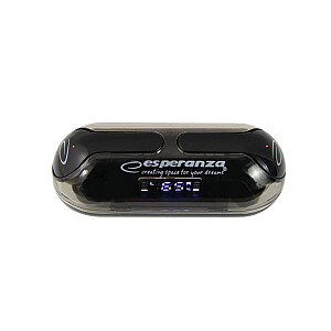 Esperanza EH239K Bluetooth TWS ieliekamās austiņas, melnas