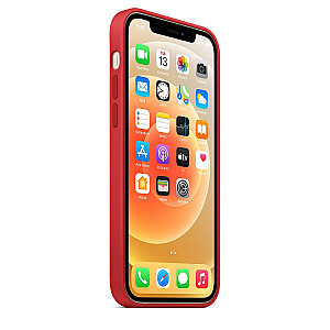 Silikona maciņš ar MagSafe priekš iPhone 12 un 12 Pro Red