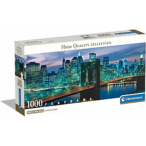 Пазл 1000 деталей Компактная Панорама Нью-Йорк Бруклинский мост