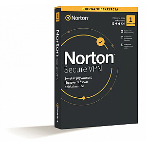 Norton Secure VPN PL programmatūra, 1 lietotājs, 1 ierīce, 1 gads 21420123