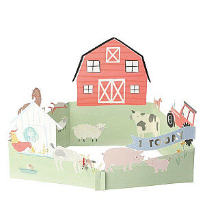 3D открытка с фермой
