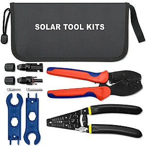 Набор инструментов для солнечной батареи, совместимый с разъемами MC4 | Инструмент для обжима + клещи для снятия изоляции