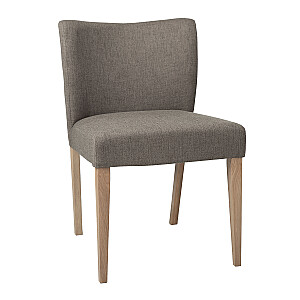 Стул для столовой TURIN 57x51xH80см, мягкое сиденье и спинка, обтянутая коричневой бархатной тканью