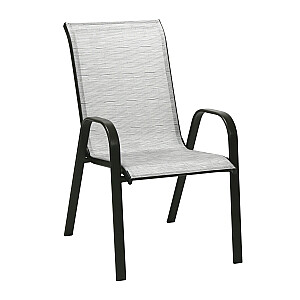 Кресло DUBLIN 55,5x73xH90см, серебристо-серый