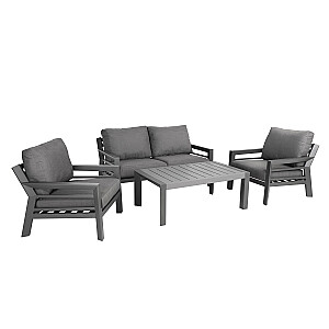 Комплект садовой мебели TOMSON стол, напольный и 2 стула, серый
