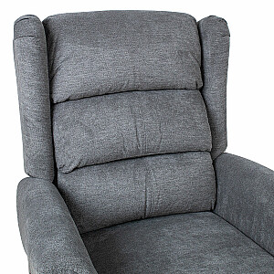 Кресло для отдыха - реклайнер БАРРИ с подъемным механизмом, серый