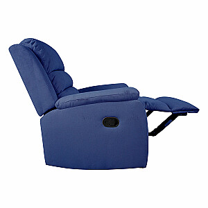 Кресло для отдыха - реклайнер MANUEL, с ручным механизмом, темно-синий