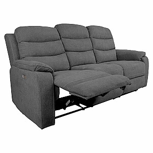 Диван MIMI 3-местный 208x93xH102см, электрический диван, серый