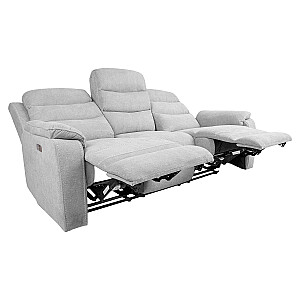 Диван MIMI 3-местный 208x93xH102см, электрический диван, светло-серый