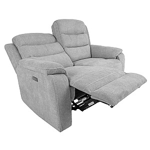 Диван MIMI 2-местный 153x93xH102см, электрический диван, светло-серый