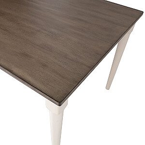 Обеденный стол JANELLE 183x91xH75см, серый/белый