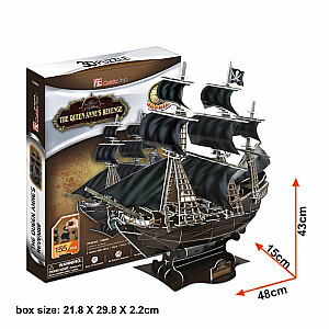 Пазл CubicFun 3D Пиратский корабль Месть Королевы