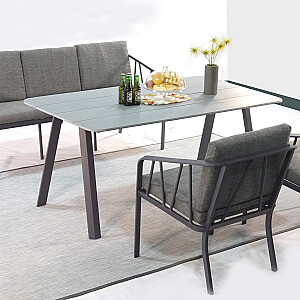 Комплект садовой мебели КАХЛА стол, напольный и 2 стула, серый