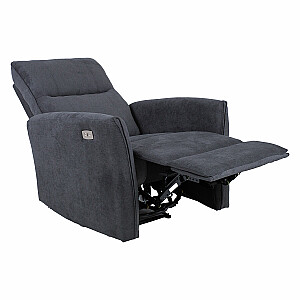 Кресло для отдыха - реклайнер LINUX электрический, темно-серый