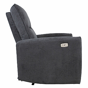 Кресло для отдыха - реклайнер LINUX электрический, темно-серый