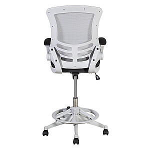 Высокий рабочий стул TRIBECCA серый