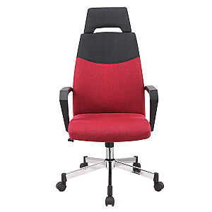 Рабочий стул DOMINIC красный/черный