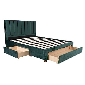 GRACE кровать 160x200см, с ящиком, зеленый