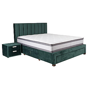 GRACE кровать 160x200см, с ящиком, зеленый