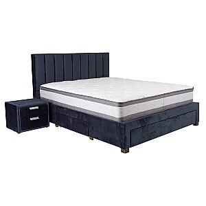 GRACE кровать 160x200см, с ящиком, синий
