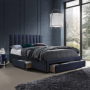 GRACE кровать 160x200см, с ящиком, синий