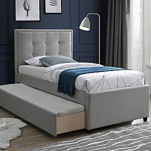 Кровать OSWALDO 90x200см, платиново-серый