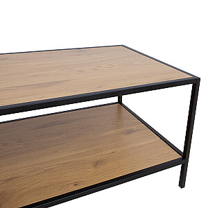 Kafijas galdiņš HEDVIG 100x50xH40cm, oša/melns