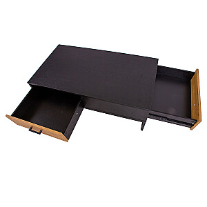 Журнальный столик AMSTERDAM 110x60xH40см, дуб/черный