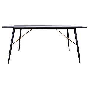 Обеденный стол LUXEMBOURG 160x90xH75см, черный/вариант