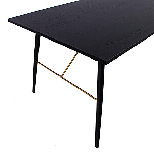 Обеденный стол LUXEMBOURG 160x90xH75см, черный/вариант