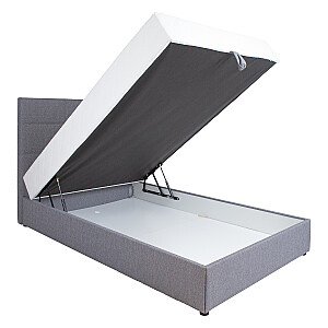 Континентальная кровать LEIKO 120x200см, серый
