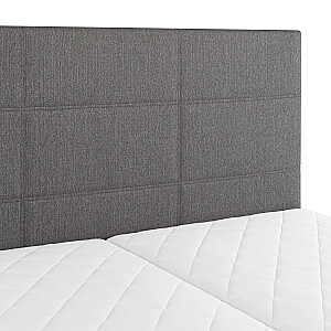 Континентальная кровать LEIKO 160x200см, серый