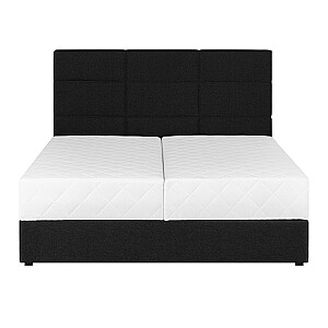 Kontinentālā gulta LEIKO 160x200cm, melna