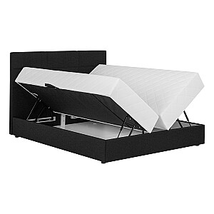 Континентальная кровать LEIKO 160x200см, черный