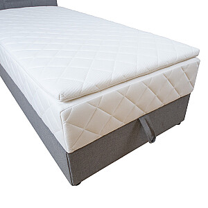 Континентальная кровать LEVI 90x200см, с матрасом, крылом