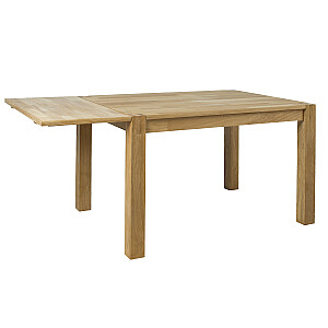 Обеденный стол CHICAGO NEW 120x90xH76см, столешница: МДФ с натуральным шпоном дуба, цвет: натуральный, обработка: лакированный