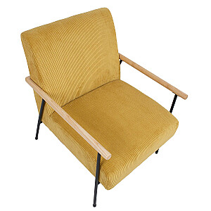 Кресло JADE 63x75,5xH85,5см, желтый