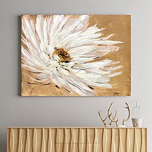 Картина Элла 90х120см, белый цветок