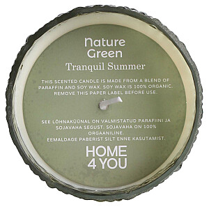 Aromātiska svečturis NATURE GREEN H7,5cm, Tranquil Summer